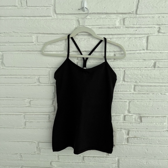 NWT Lululemon Power Y Tank - Black, size 6 - Picture 5 of 6